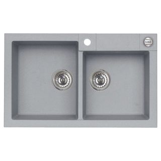 Кухонная мойка Alveus 1122744 Rock 90 Granital Concrete-G81 78x48