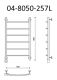 Полотенцесушитель электрический Маргроид В4 Р80*50 хром 04-8050-257L