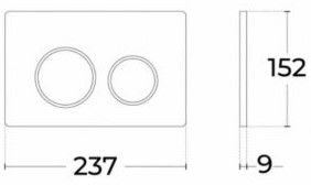 Кнопка смыва Sintesi SIN-FB-XRW-502 белый