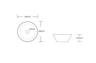 Раковина Cerutti SPA  CR0079A 36 см белый