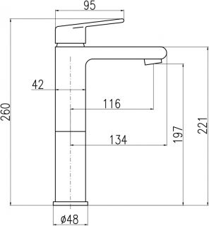 Смеситель для раковины Rav Slezak Colorado CO130.5BC Белый