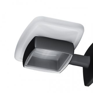 Мыльница AM.PM Gem A9034222 Черная Белая