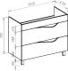 Тумба под раковину Bellezza Эйфория 105см белый 00000010218