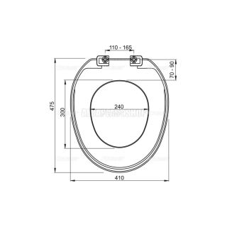 Сиденье для унитаза AlcaPlast Basic белое A3553