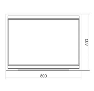 Зеркало Silver Mirrors Челси 80см чёрный LED-00002373
