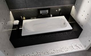 Акриловая ванна Riho Columbia B001001005 160x75см белый