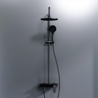 Душевая стойка Damixa Jupiter чёрный матовый 977730300