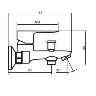 Смеситель для ванны/душа Dorff PRIME NEW D4011000