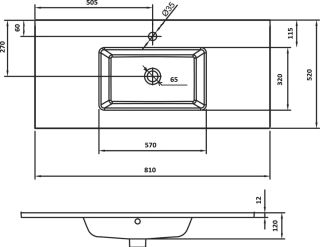 Раковина Armadi Art Monaco 80см белый 852-080-WH