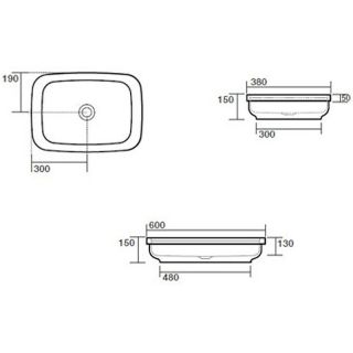 Раковина Kerasan Tribeca 514381 Nocciola 60 см