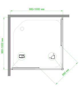 Душевой уголок Royal Bath HPD 100x100см белый RB100HPD-T