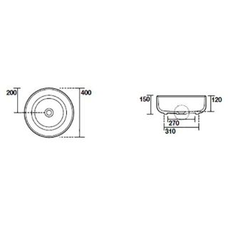 Раковина Kerasan Nolita 534431 черная матовая 40 см