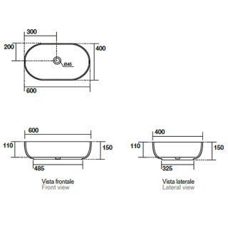 Раковина Kerasan Nolita 534330 белая 60 см