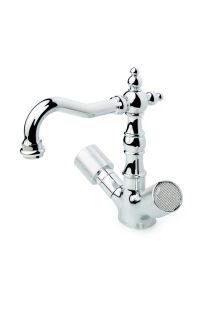 Смеситель для раковины Boheme высокий ROYAL CRYSTAL, хром
