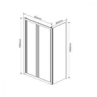 Душевой уголок Vincea Garda VSR-1G8080CH 80x80 см