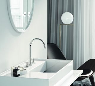 Смеситель для раковины Kludi Nova Fonte Classic на три отверстия хром 201430520