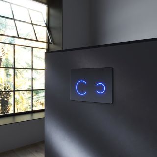 Клавиша смыва Am.Pm Touch Pro I0450B38 сенсорная черный глянец