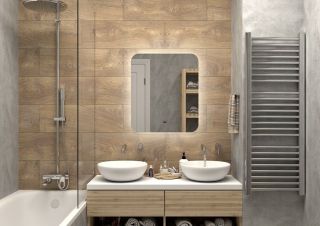 Зеркало с холодной подсветкой Art&Max Ravenna 60x70см AM-Rav-600-700-DS-F