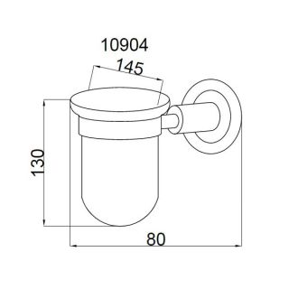 Стакан Boheme Murano Crystal бронза 10904-CRST-BR