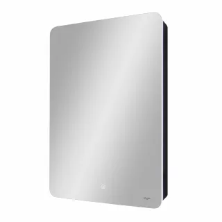 Зеркало-шкаф Reflexion Black 56 RF2001BL с  подсветкой 56х85