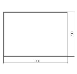 Зеркало с подсветкой Aquanika Quadro AQQ10070RU126 100 см