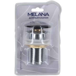 Донный клапан Melana MLN-330300MB без перелива чёрный матовый