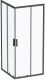 Душевой уголок Am.Pm Gem S 90x90см чёрный матовый W93G-403-090BT