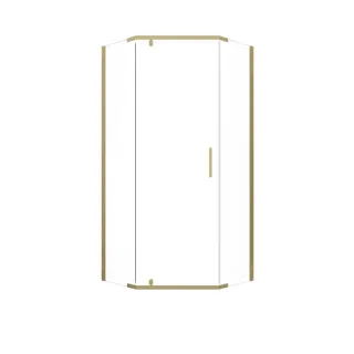 Душевой уголок Triton Дека -Голд  Щ0000073927 90x90 см профиль золото стекло прозрачное