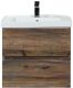 Подвесная тумба под раковину Art&Max Techno 60см дуб бомонд лофт AM-Techno-600-2C-SO-LW646