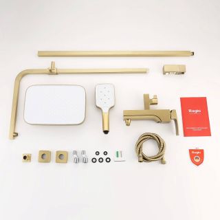 Душевая стойка Raglo R02.24.03 золотой сатин