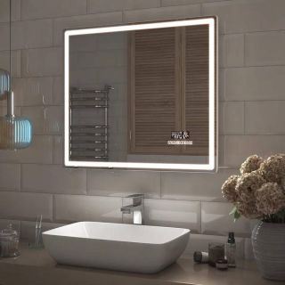 Зеркало с подсветкой Vigo Geometry Media voice 048 80 см