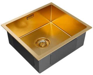 Мойка кухонная Paulmark Aller PM904444-BG брашированное золото