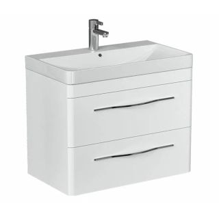 Тумба под раковину подвесная Velvex Jill tp.JIL.9595.80.2Y белый матовый, 80 см