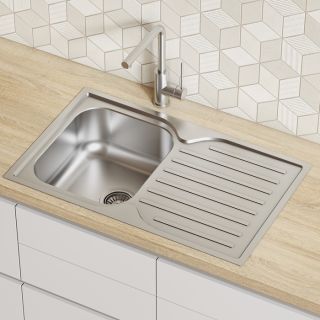 Кухонная мойка IDDIS Strit STR78SDi77 78см сталь