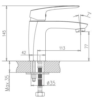 Смеситель для раковины Haiba HB10183 хром