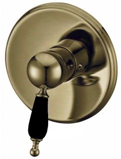 Смеситель встроенный Boheme MEDICI Ripresa с черной керамикой_Комплект бронза