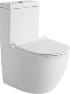 Унитаз-моноблок SantiLine SL-5011 безободковый белый