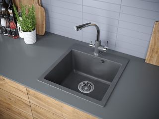Мойка кухонная Paulmark Kante PM105152-DG графит