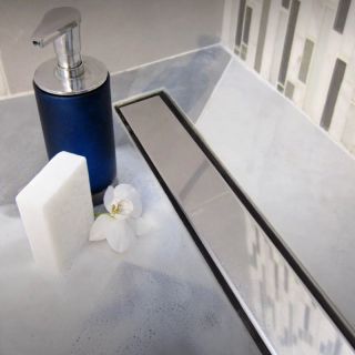 Душевой лоток Veconi Klasik N 750 V750KN с решеткой Хром глянцевый под плитку