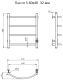 Электрический полотенцесушитель Тругор Пэк сп 5 60x40см  хром Пэксп5/604032