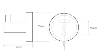 Крючок Sapho X-Round хром XR205
