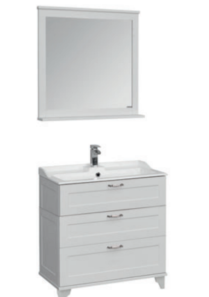 Тумба под раковину Акватон Леон H 80см дуб белый 1A187801LBPS0