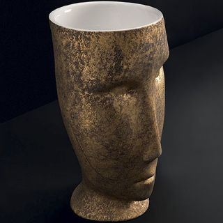 Раковина напольная Kerasan Artwork Moloco 474060 45см античное золото