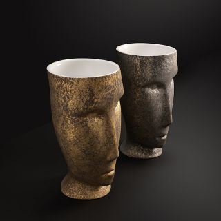 Раковина напольная Kerasan Artwork Moloco 474060 45см античное золото