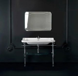 Раковина Kerasan Waldorf  4144K1bi/cr*1 Белая 120 см