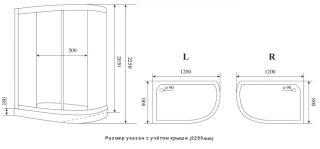 Душевая кабина Timo Premium Ilma Black ILMA-902 R B 120 x 80 см