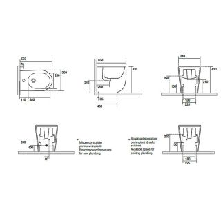 Биде напольное Kerasan Nolita 532030*1 белое