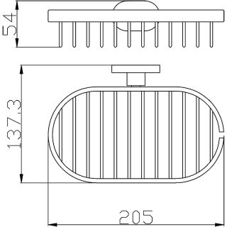Мыльница Rav Slezak Yukon YUA0301CB Хром Белый