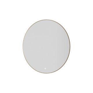 Зеркало с подсветкой Armadi Art 545-80-MG 80 см сенсорный выключатель антизапотевание золото матовое