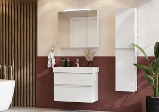 Зеркало Roca Oleta A857647806 с подсветкой 80см Белый глянец